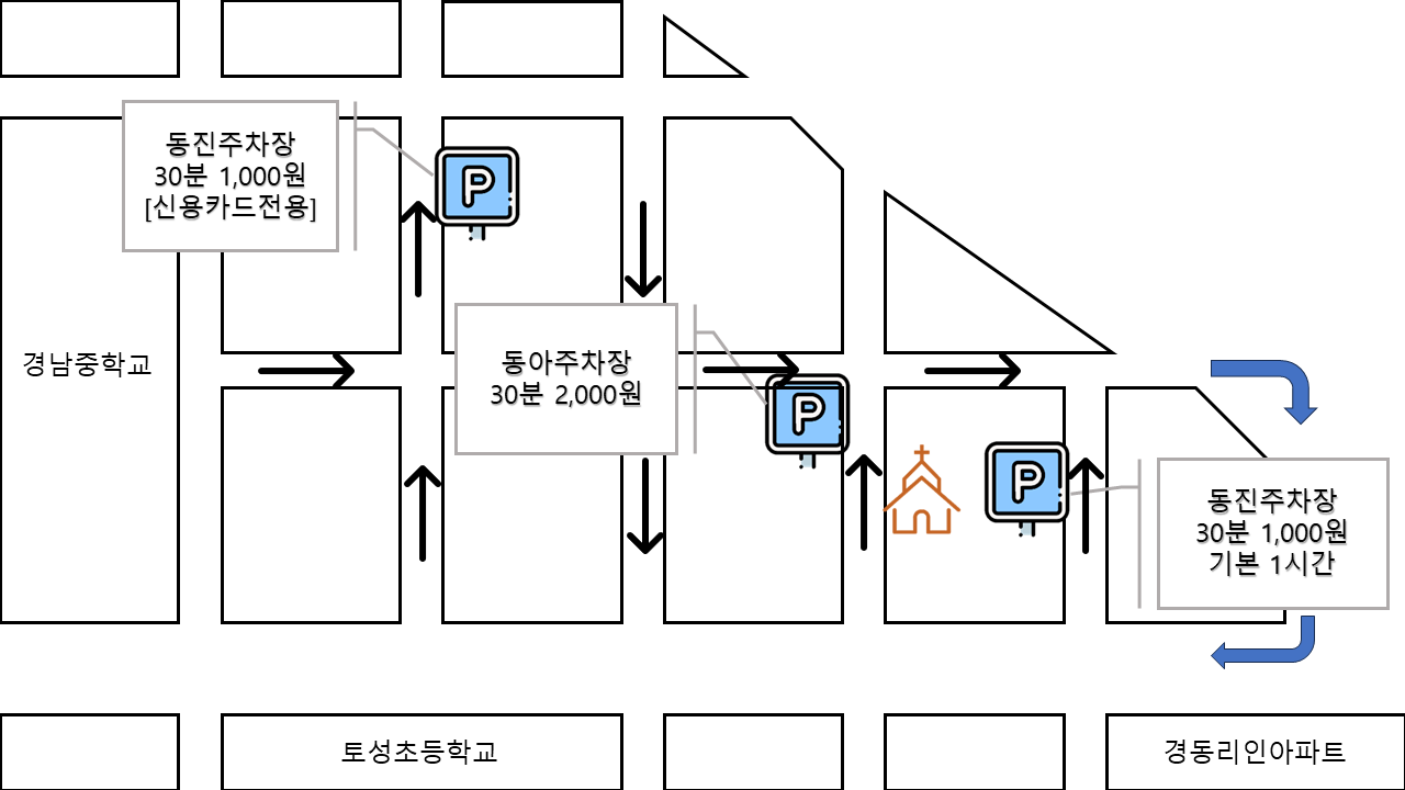 사랑의교회 인근 주차장.png